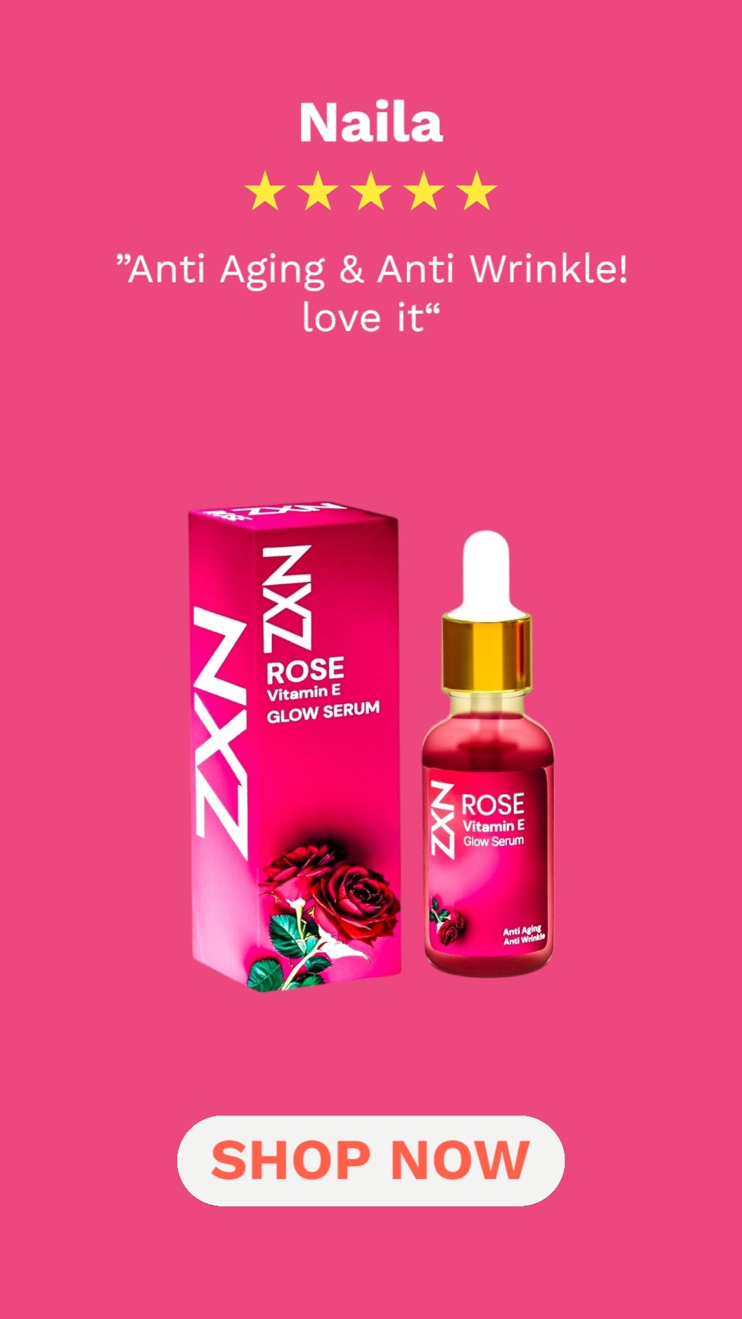 Rose Vitamin E GLOW Face Serum
