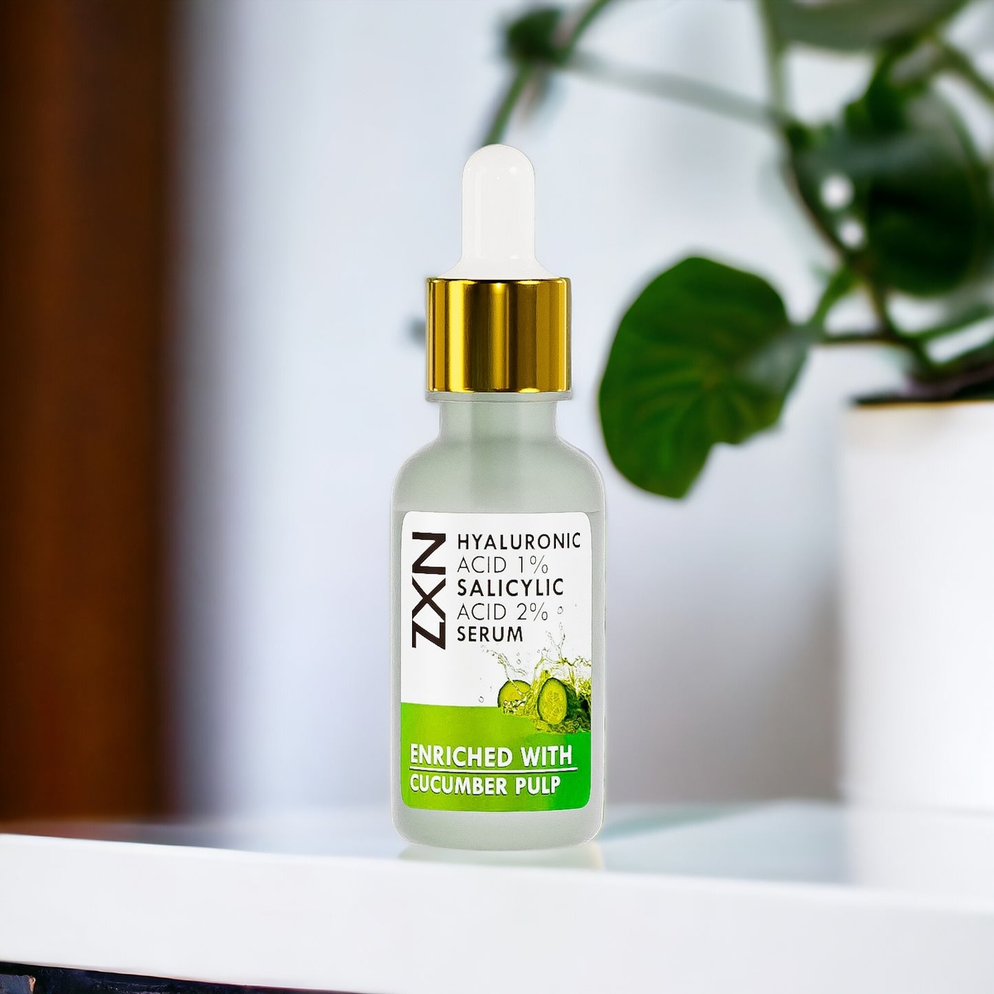 HYALURONIC ACID 1% SALICYLIC ACID 2% Enriched with Cucumber Pulp Face Serum